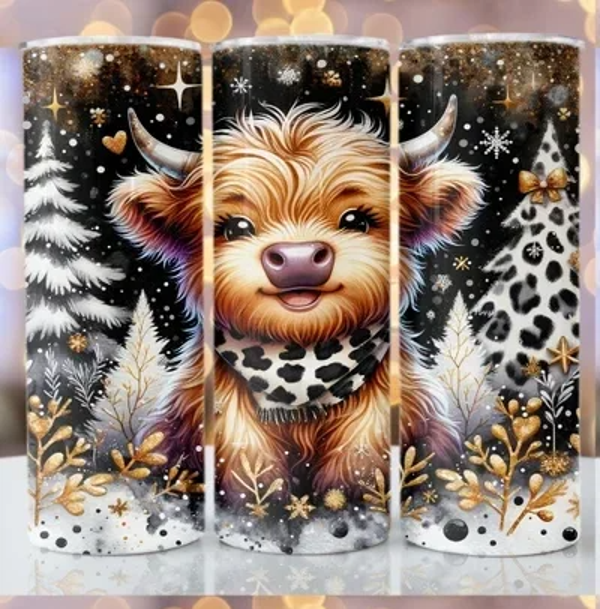 Tumbler Weihnachtskuh