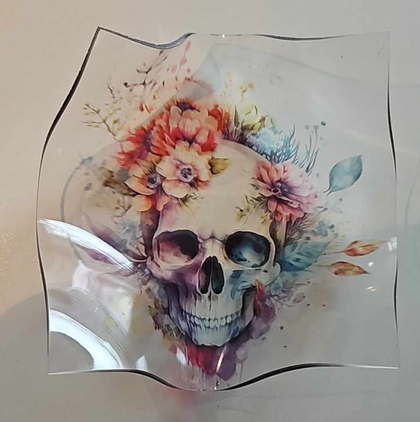 Acryl Schüssel - Totenkopf