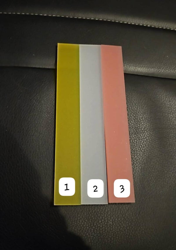 Acrylstick satiniert