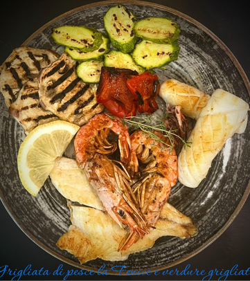 Grigliata di pesce la Fenice e verdure grigliate