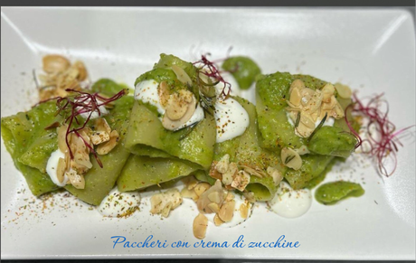 Paccheri con crema di zucchine