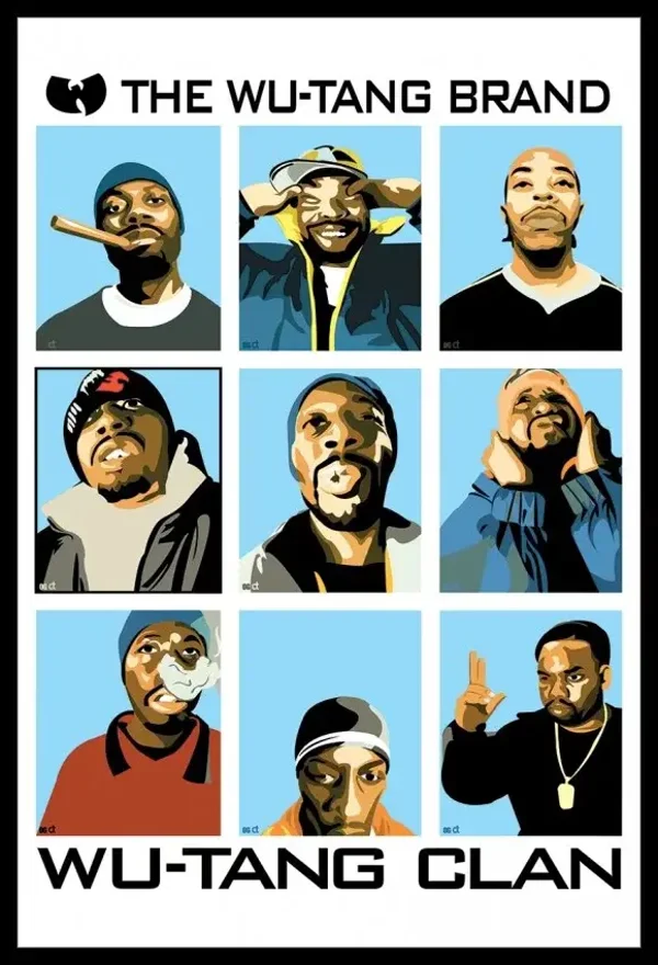 Wu Tang Clan 1 Music Print  Concert Wall Art Memorabilia gift A5,A4,A3
