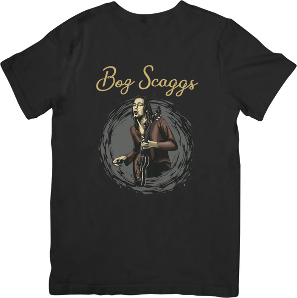 Boz Scaggs 1 Music Unisex Fit for Men & Women Quality Cotton T-Shirt Black