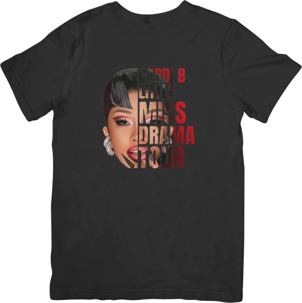 Carbi B Music Unisex Fit for Men & Women Quality Cotton T-Shirt Black