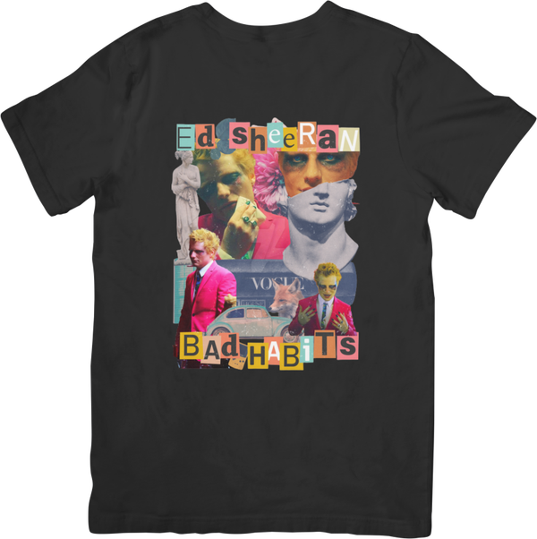 Ed Sheeran 1 Music Unisex Fit for Men & Women Quality Cotton T-Shirt Black
