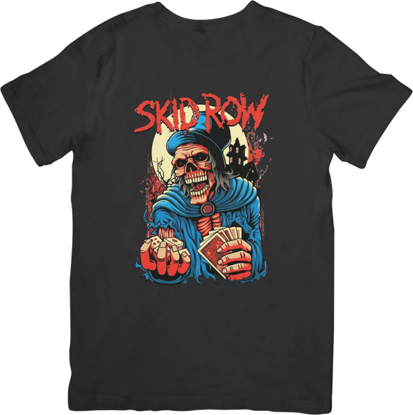 Skid Row 1 Music Unisex Fit for Men & Women Quality Cotton T-Shirt Black