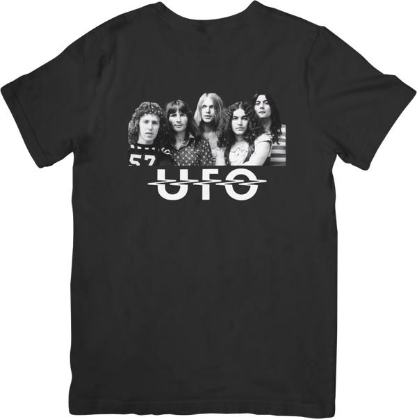 U F O 1 Music Unisex Fit for Men & Women Quality Cotton T-Shirt Black