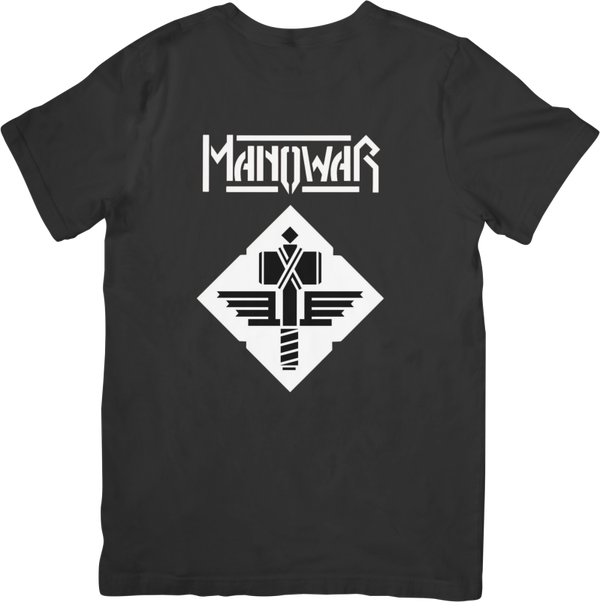 Manowar 1 Music Unisex Fit for Men & Women Quality Cotton T-Shirt Black