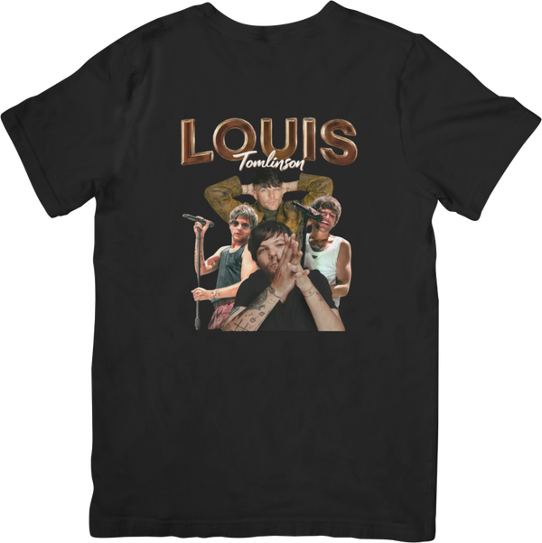 Louis Tomlinson 1 Music Unisex Fit for Men & Women Quality Cotton T-Shirt Black