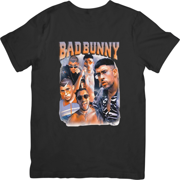 Bad Bunny 1 Music Unisex Fit for Men & Women Quality Cotton T-Shirt Black