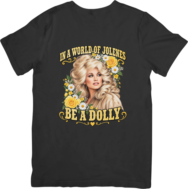 Dolly Parton 1 Music Unisex Fit for Men & Women Quality Cotton T-Shirt Black