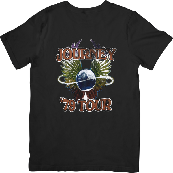 Journey 1 Music Unisex Fit for Men & Women Quality Cotton T-Shirt Black