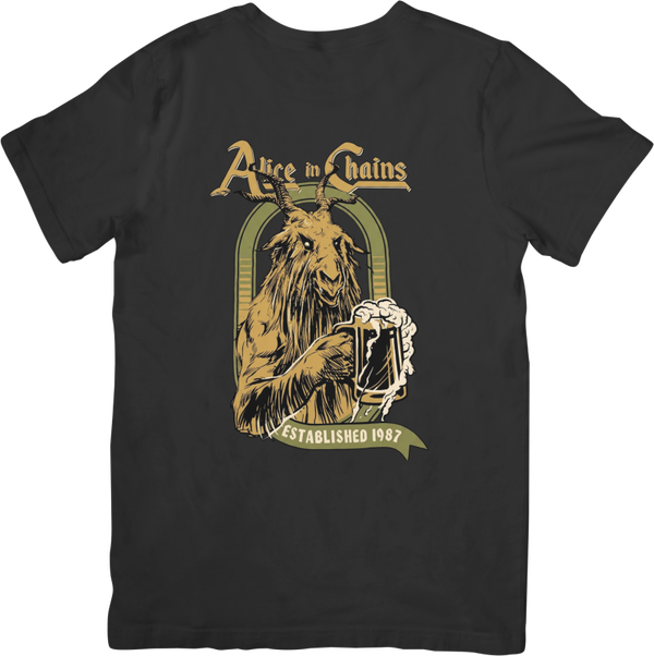 Alice in Chains 1 Music Unisex Fit for Men & Women Quality Cotton T-Shirt Black