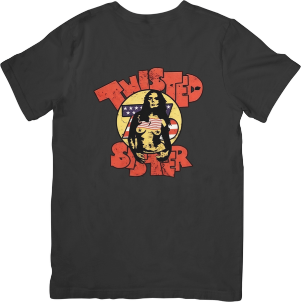 Twisted Sister 1 Music Unisex Fit for Men & Women Quality Cotton T-Shirt Black