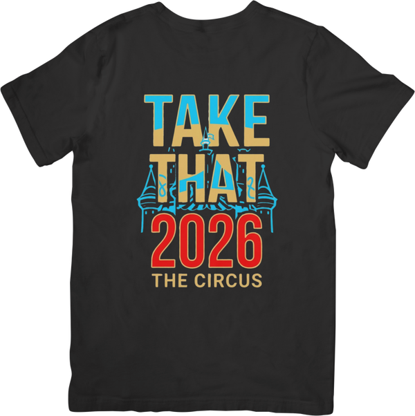 Take That 2026 Music Unisex Fit for Men & Women Quality Cotton T-Shirt Black