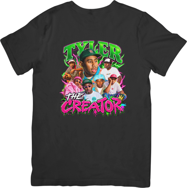 Tyler the Creator 1 Music Fit for Men & Women Quality Cotton T-Shirt Black