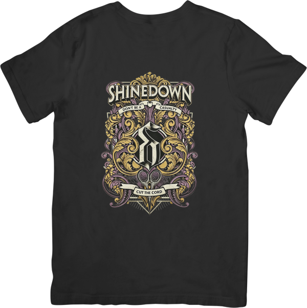 Shinedown 1 Music Unisex Fit for Men & Women Quality Cotton T-Shirt Black