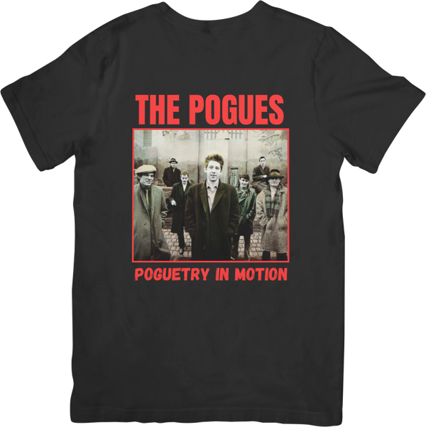 The Pogues 1 Music Unisex Fit for Men & Women Quality Cotton T-Shirt Black