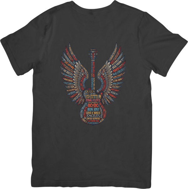 Rock Legends 1 Music Unisex Fit for Men & Women Quality Cotton T-Shirt Black