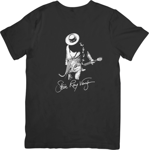 Stevie Ray Vaughan 1 Music Unisex Fit for Men & Women Quality Cotton T-Shirt Black