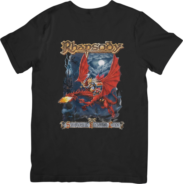 Rhapsody of fire 1 Music Unisex Fit for Men & Women Quality Cotton T-Shirt Black