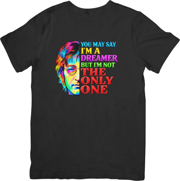 John Lennon 1 Music Unisex Fit for Men & Women Quality Cotton T-Shirt Black