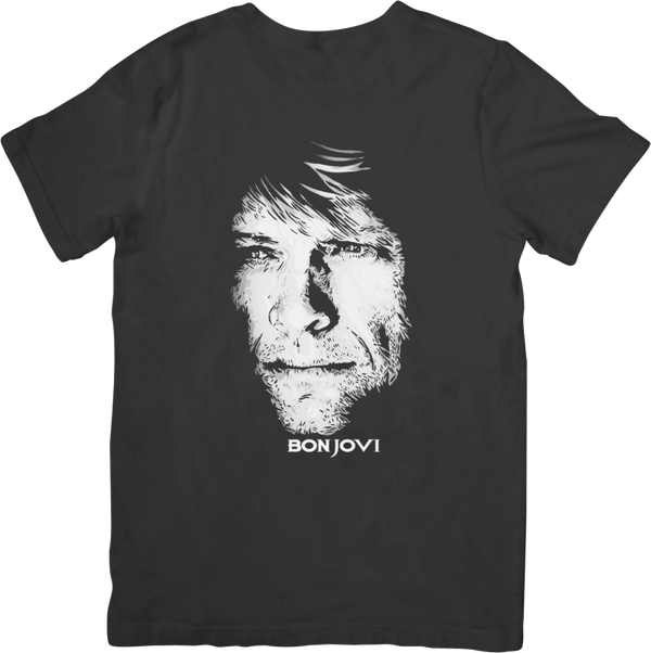 Bon Jovi 1 Music Unisex Fit for Men & Women Quality Cotton T-Shirt Black
