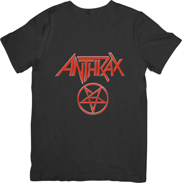 Anthrax 1 Music Unisex Fit for Men & Women Quality Cotton T-Shirt Black