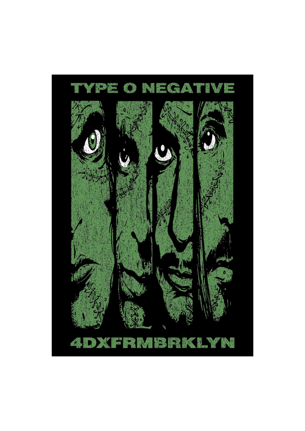 Type 0 Negative 001 Music Print  Concert Wall Art Memorabilia gift A5,A4,A3