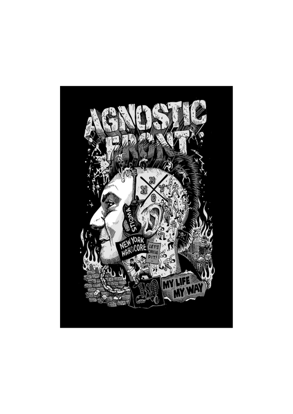 Agnostic Front 1  Music Print  Concert Wall Art Memorabilia gift A5,A4,A3