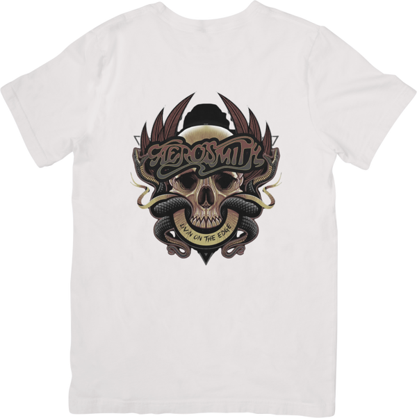 Aerosmith 1 Music Unisex Fit for Men & Women Quality Cotton T-Shirt Black