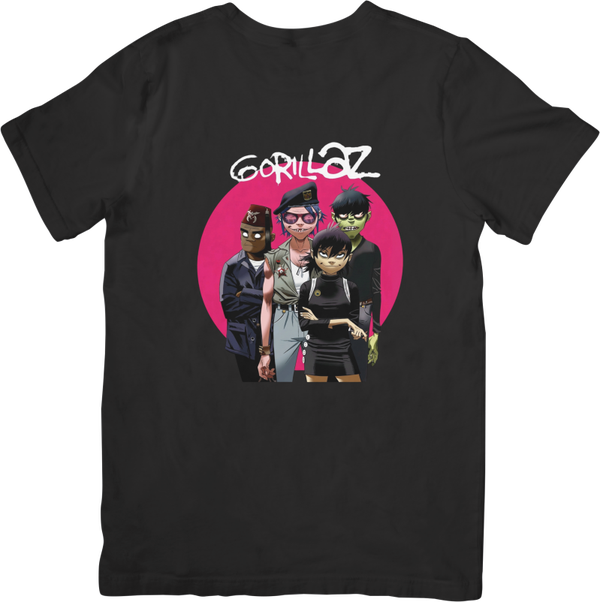 Gorillaz 1      Music Unisex Fit for Men & Women Quality Cotton T-Shirt Black