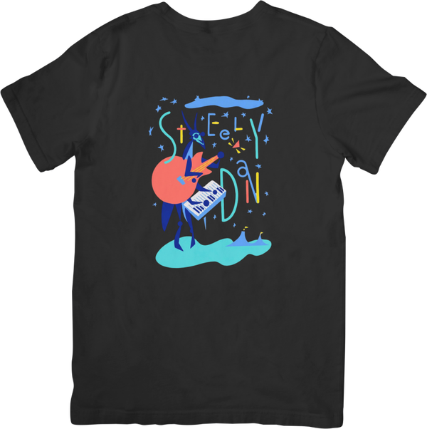 Steely Dan 10 Music Unisex Fit for Men & Women Quality Cotton T-Shirt Black