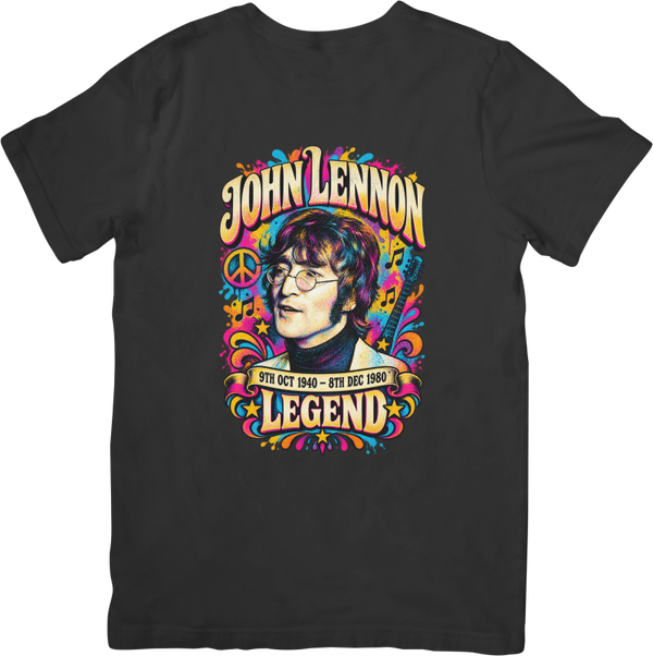 John Lennon 10 Music Unisex Fit for Men & Women Quality Cotton T-Shirt