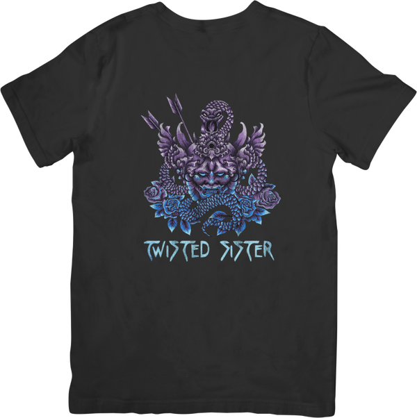 Twisted Sister 10 Music Unisex Fit for Men & Women Quality Cotton T-Shirt Black