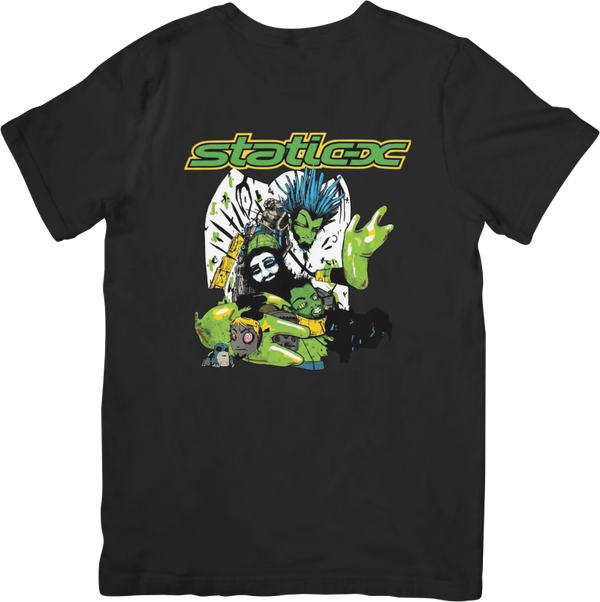 Static x 13 Music Unisex Fit for Men & Women Quality Cotton T-Shirt Black