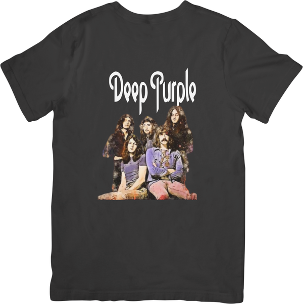 Deep Purple 10 Music Unisex Fit for Men & Women Quality Cotton T-Shirt Black