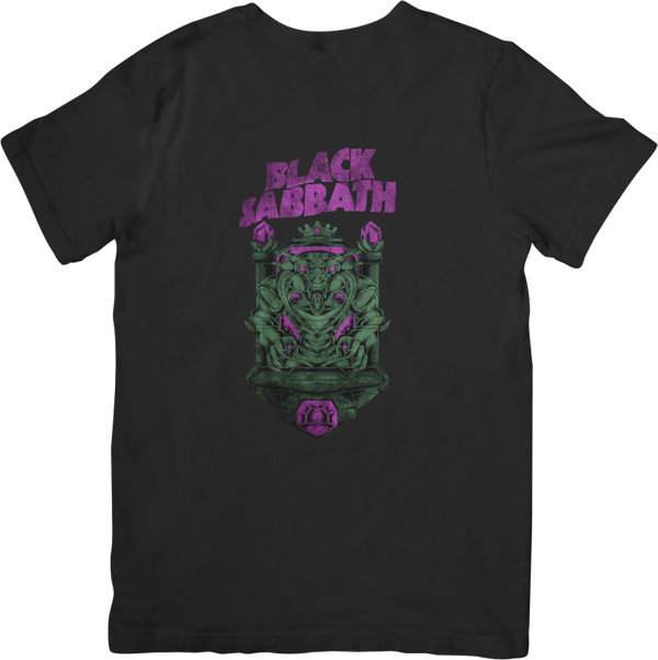Black Sabbath 10 Music Unisex Fit for Men & Women Quality Cotton T-Shirt Black