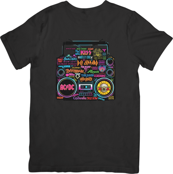 Rock Legends 10 Music Unisex Fit for Men & Women Quality Cotton T-Shirt Black
