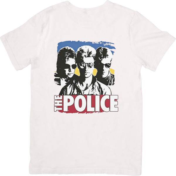 The Police 10 Music Unisex Fit for Men & Women Quality Cotton T-Shirt Black