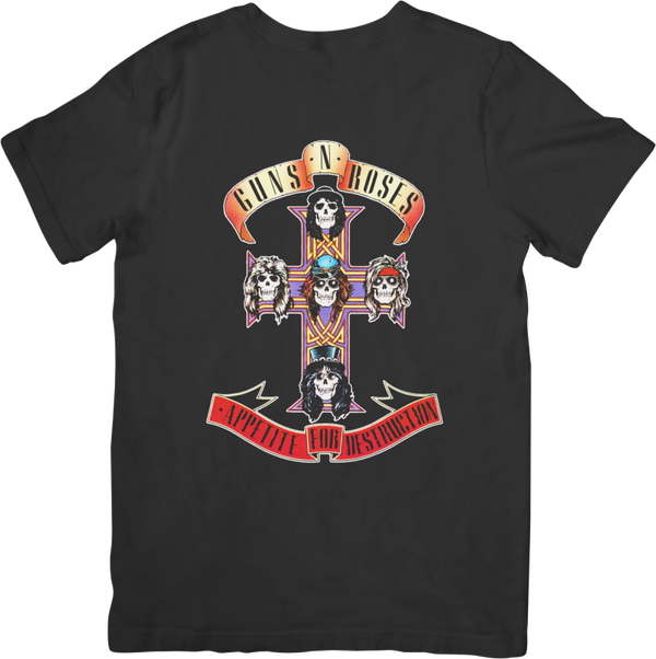 Guns n Roses 11 Music Unisex Fit for Men & Women Quality Cotton T-Shirt Black