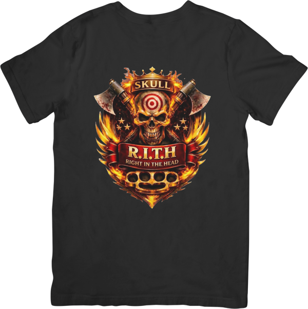 Skulls 11 Music Unisex Fit for Men & Women Quality Cotton T-Shirt Black