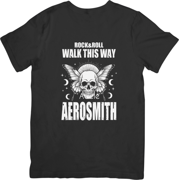 Aerosmith 1 1 Music Unisex Fit for Men & Women Quality Cotton T-Shirt Black