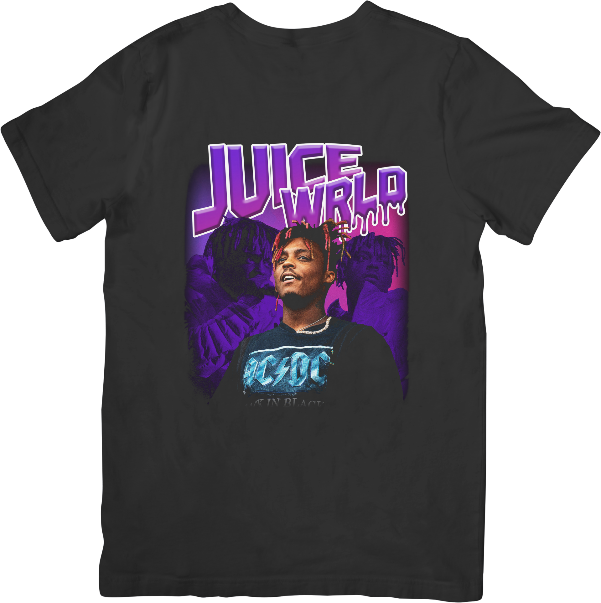 Juice Wrld 11 Rappers Music Fit for Men & Women Quality Cotton T-Shirt Black