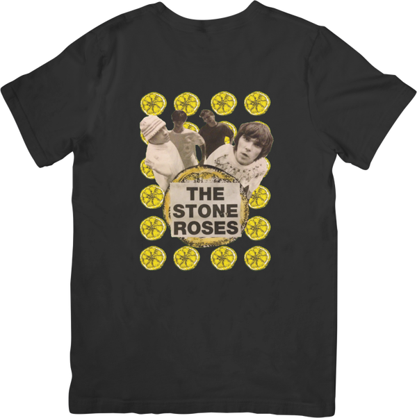 The Stone Roses 12 Music Unisex Fit for Men & Women Quality Cotton T-Shirt Black