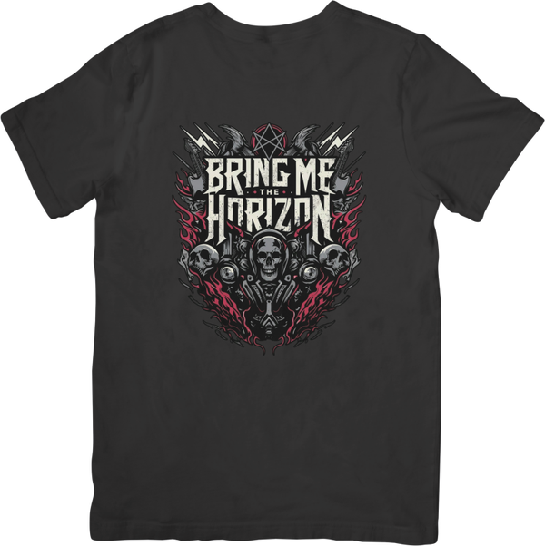 Bring me the horizon 12 Music Unisex Fit for Men & Women Quality Cotton T-Shirt Black