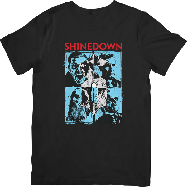 Shinedown 14 Music Unisex Fit for Men & Women Quality Cotton T-Shirt Black