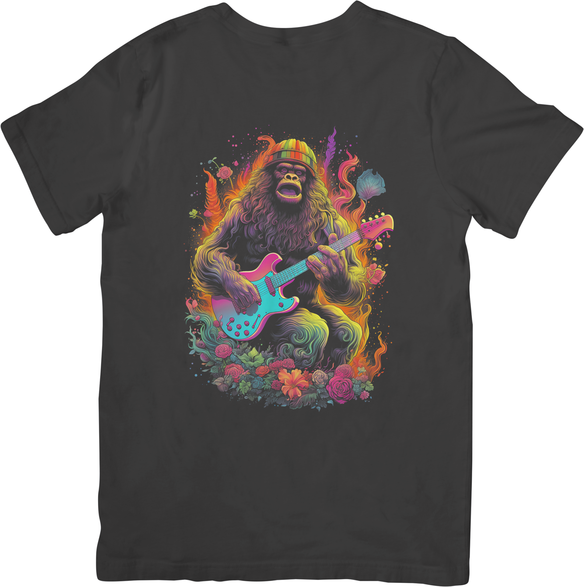 Rock n Roll 15 Music Unisex Fit for Men & Women Quality Cotton T-Shirt Black