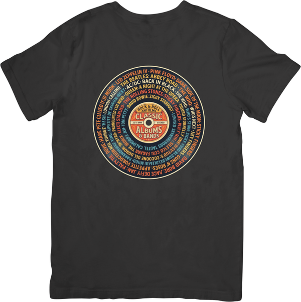 Rock Legends 15 Music Unisex Fit for Men & Women Quality Cotton T-Shirt Black
