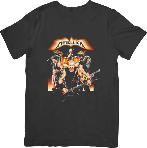 Metallica 15 Music Unisex Fit for Men & Women Quality Cotton T-Shirt Blac